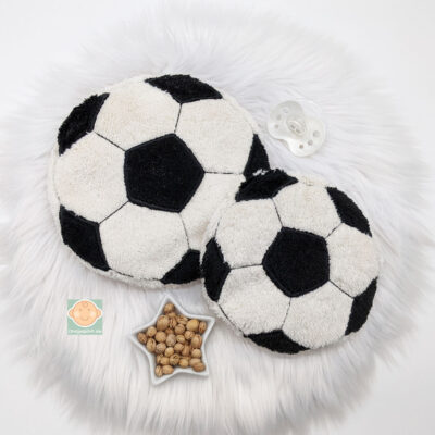 Wärmekissen Fußball aus Bio-Baumwolle.