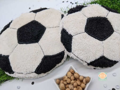 Wärmekissen Fußball aus Baumwollplüsch für Fußballfans.